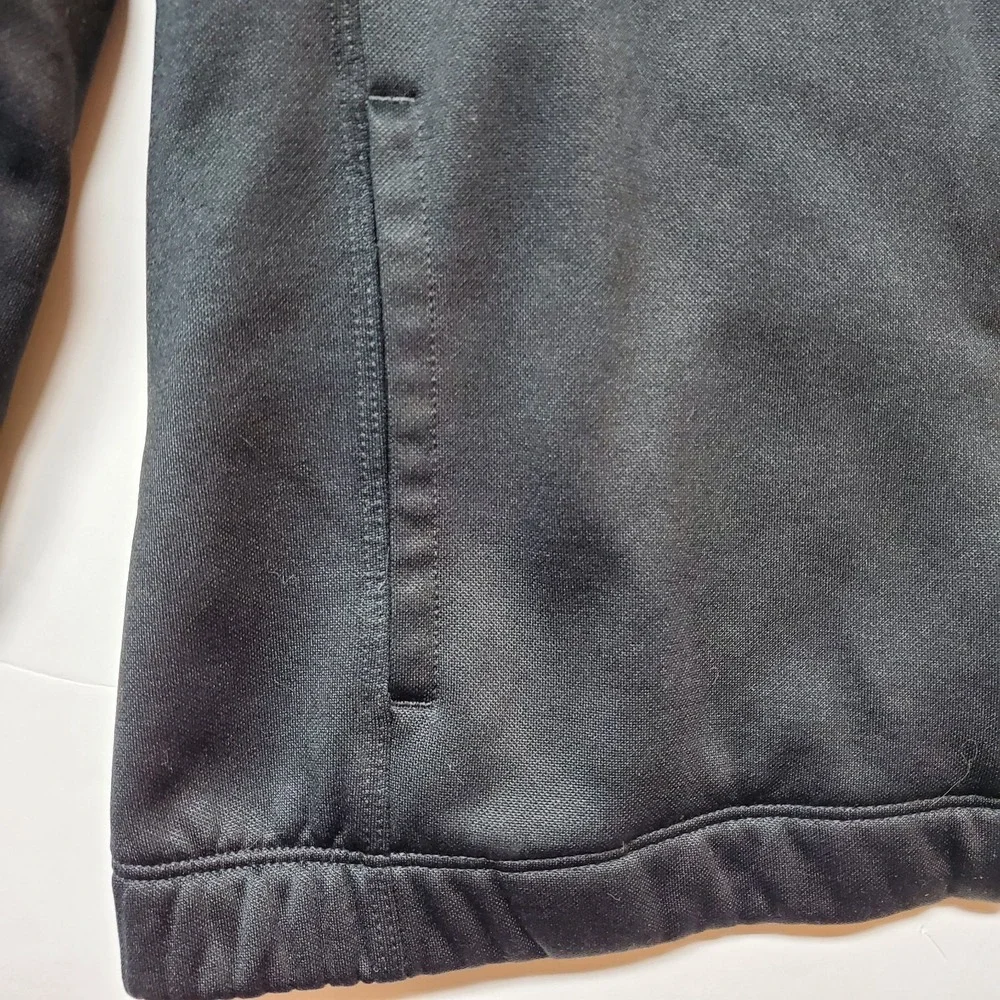 Vintage Therma- Fit Track Unisex Jacket Womens Sz M Black‎ 4 Pockets Nike Swoosh